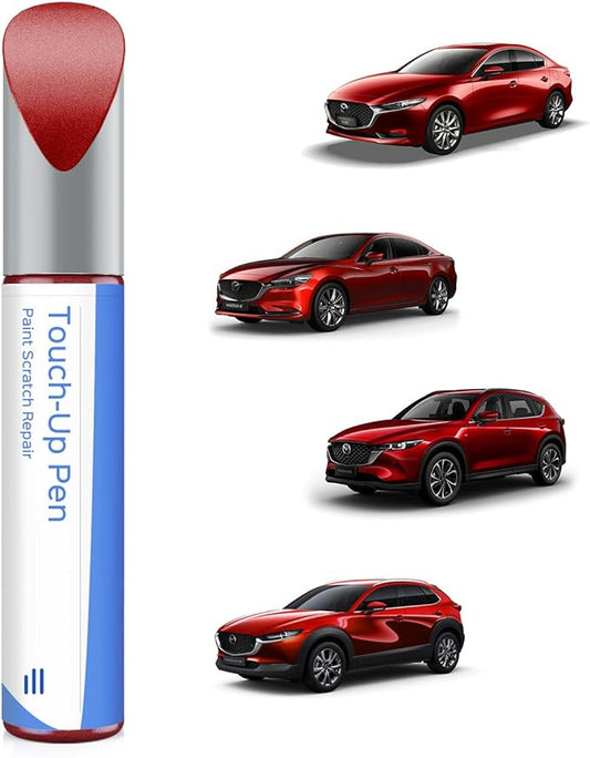 41V Soul Red Metallic Tricoat Touch Up Paint Compatible with Mazda Exact Match Chips and Nicks Touch Up