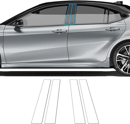 TPU B Pillars Car Film for Toyota Camry SE XSE 2025-2026,PPF Protective Film Transparent Vinyl Wrap,Pre-Cut Paint Protection Clear Anti-Scratch Car Wrap Car Accessories