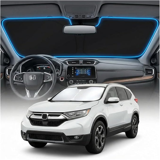 for Honda CRV Sun Shade Windshield Cover - Custom Fit CR-V Accessories 2017-2022 Sunshade Foldable UV Protection & Heat Shield Sun Visor Accessories
