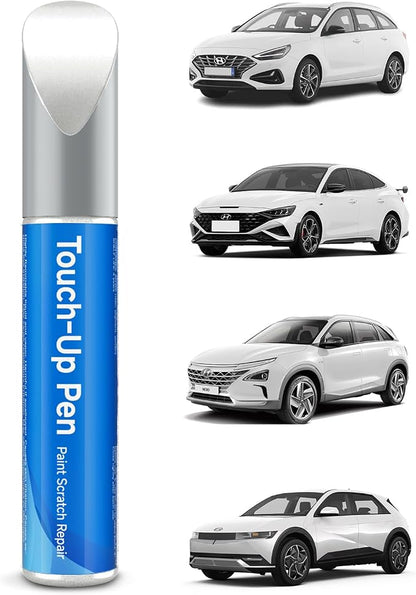 W6H Serenity White Pearl Touch Up Paint Compatible with Hyundai Exact Match Touch Up Paint Car Scratch Repair