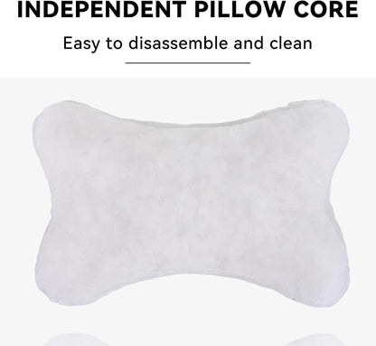 Car Headrest Pillow, Soft Comfortable Memory Foam Automotive Neck Pillow Cushion for Neck Pain Pressure Relief, Universal Fit (Black)