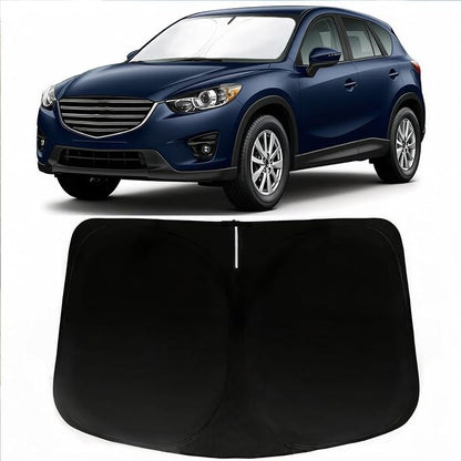 Windshield Sun Shade for Mazda CX-5 2013-2016, Car Front Window Sunshade with 240T Sun Visor Protector Blocks UV Rays Heat Sun Shield Accessories (Mazda CX5)