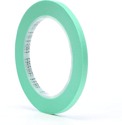 3M Precision Masking tape, 06525, 1/4" x 60 yds, Crisp, Sharp Lines for Automotive Paint Masking, 1 Roll
