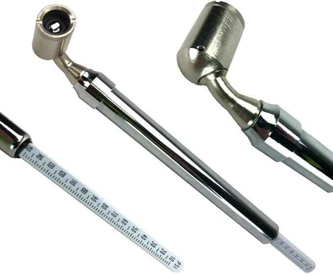 Haltec GA-255 Large Bore Swivel Foot Air Gauge 360 Degree Swivel 10-150 psi