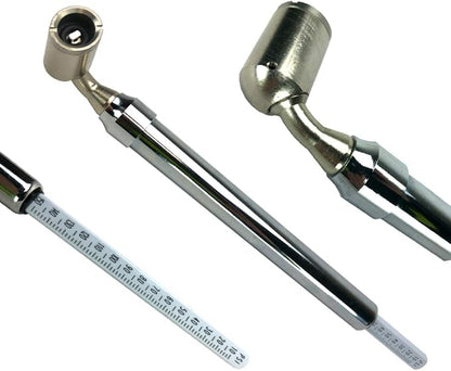 Haltec GA-255 Large Bore Swivel Foot Air Gauge 360 Degree Swivel 10-150 psi