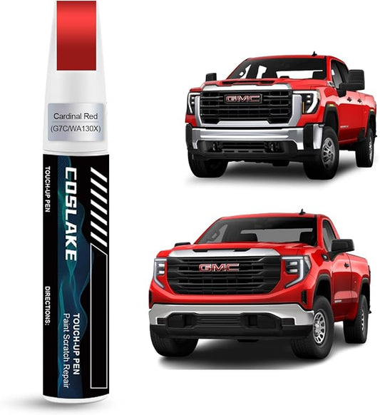 Car Touch Up Paint(Cardinal Red(G7C/WA130X)) for GMC, Car Paint Scratch Repair Kit, Quick & Easy Solution to Repair, 2 in 1 Scratch Remover Pen with Color-Matched