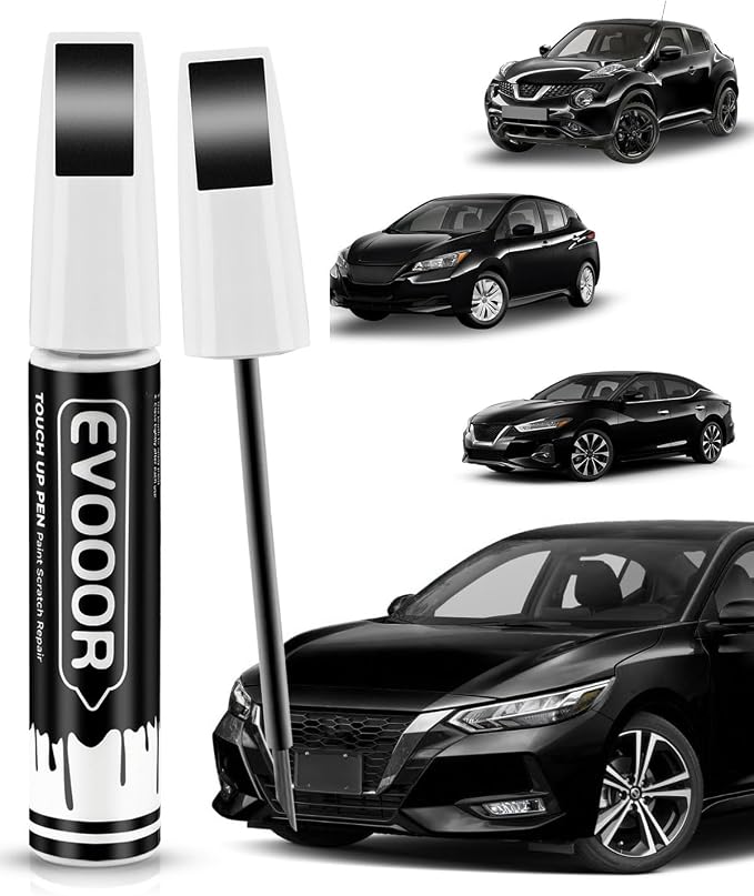 Touch Up Paint Compatible with Nissan Exact Match 2 in 1 Touch up Paint for Chips and Nicks Repair (Black Obsidian/Super Black(KH3) Compatible with All Models)