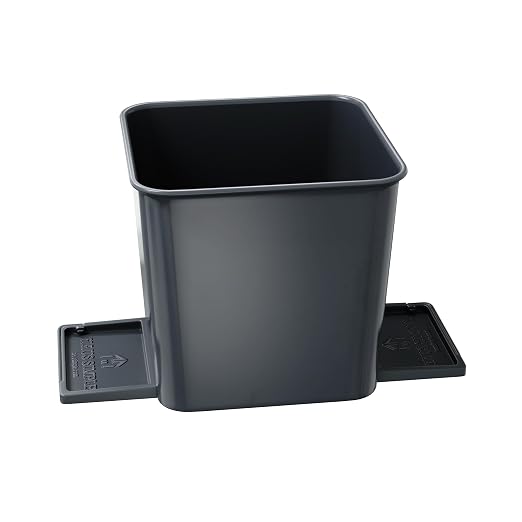 Car Trash Can for Vehicles Leakproof Compact Garbage Bin w/Stability Flap, Anti-Slip Base, Portable Trash Holder for Cars, Trucks, SUVs, Minivans (Gray, Small)