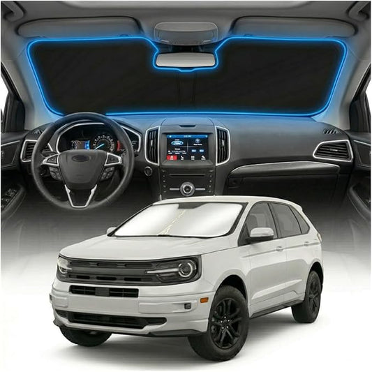 for Ford Escape Sun Shade Windshield Cover - Custom Fit Escape Accessories 2013-2019 Sunshade Foldable UV Protection & Heat Shield Sun Visor Accessories