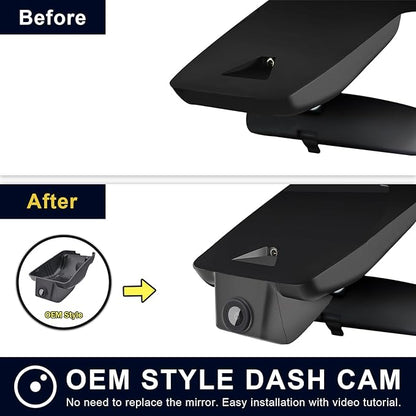 Mangoal 4K Dash Cam Custom fit for Toyota 4Runner 2020-2024 Gen5 N280 (Model A), TRD Sport Limited Pro Off-Road Venture SR5 Premium, Integrated OEM Look, UHD 2160P Video, App & WiFi, GPS, 64GB Card