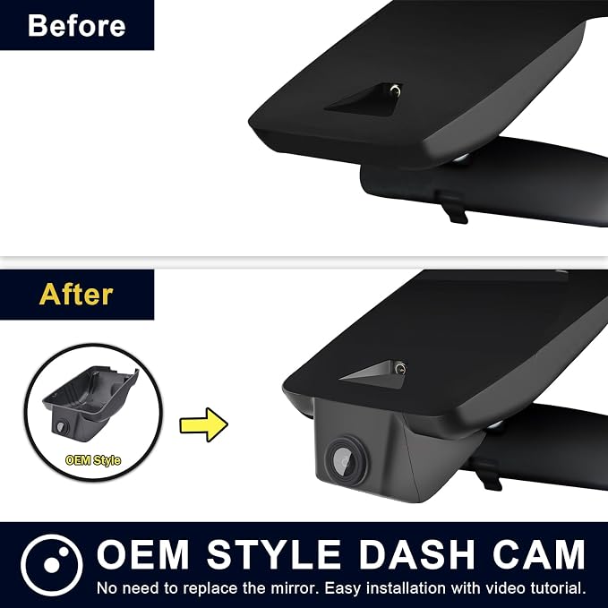 Front 4K & Rear 1080P Dash Cam Custom fit for Toyota 4Runner 2020-2024 Gen5 N280(Model A), TRD Sport Limited Pro Off-Road Venture Premium,Integrated OEM Look,UHD 2160P Video, App & WiFi,GPS,128GB Card