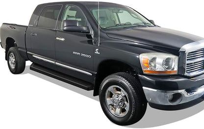 APS Black Running Boards Style Compatible with Dodge Ram 1500 2006-2008 Mega Cab & Ram 2500 3500 2006-2009 (Nerf Bars Side Steps Side Bars)
