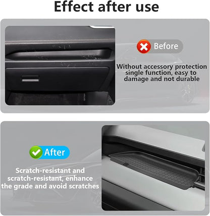 Silicone Passenger Storage Organizer Mat for Toyota RAV4 2026 Silicone Glove Box Organizer Tray Interior Compatible for RAV4 2026 Insert Accessories