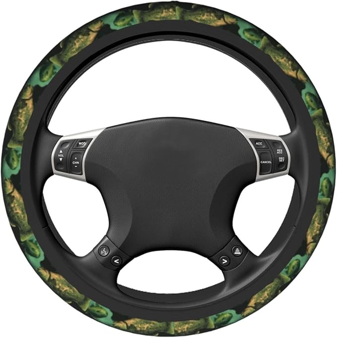Fish Steering Wheel Covers Non Slip Neoprene Universal 15 Inch Steering Wheel Protector Car Cover for Men Women