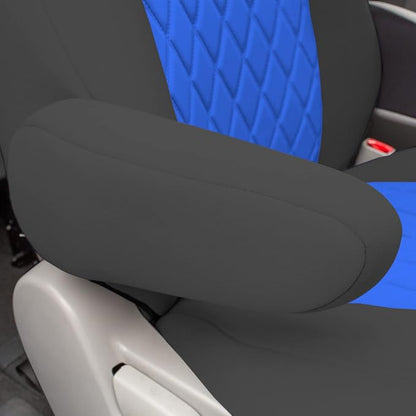 FH Group Custom Fit Car Seat Covers Specifically Made for 2011-2020 Toyota Sienna 7 Seater with Ultraflex Neoprene Water Resistant Automotive Seat Covers - Full Set Blue