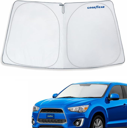 Goodyear Foldable Windshield Sunshade for Mitsubishi Outlander Sport 2011-2026, Car Accessories, Sunshade Cover, Sun Shade Car Windshield, Window Sun Blocker - GY008263