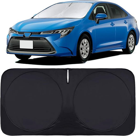 for Toyota Corolla 2023 Windshield Sun Shade, Front Sunshade for 2022 Corolla Prius Yaris Sienna Toyota C-HR 2018-2024 Vehicle Sun Protector Front Window Auto Windshield Cover Car Accessorie
