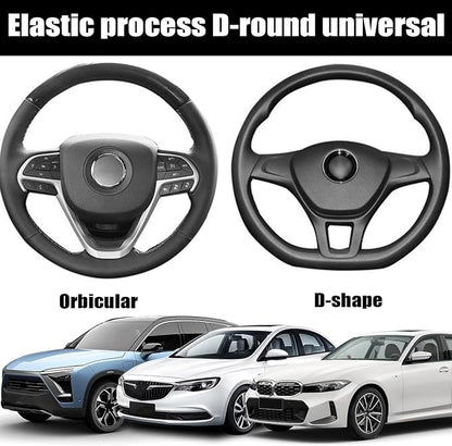 BESULEN Car Steering Wheel Cover, Soft Leather Steering Wheel Protector, Universal Non-Slip Steering Wheel Covers, Comfortable Grip Sweat-Absorbent, Automotive Interior Accessories