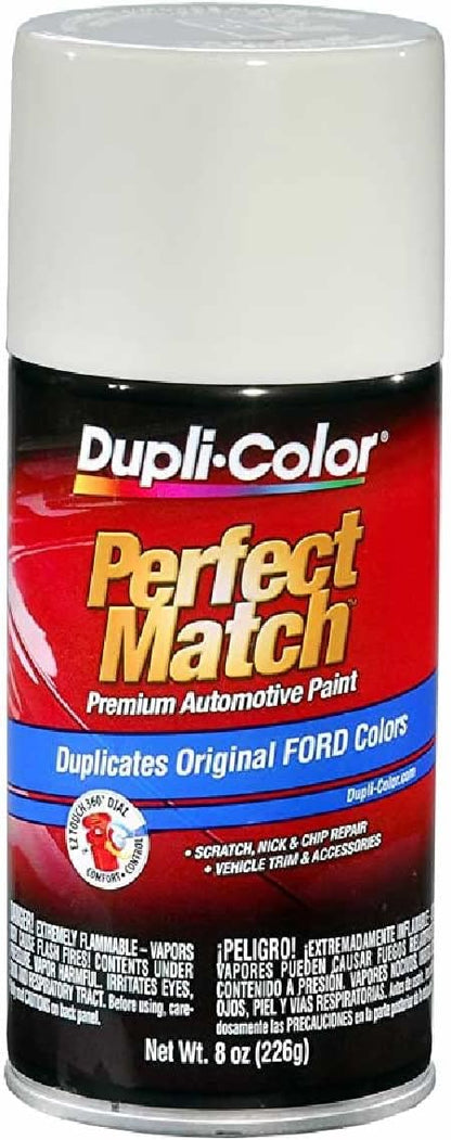 Dupli-Color EBFM03847 Perfect Match Automotive Spray, Ford Pure White, C/9E/YG – 8 oz. Aerosol Can
