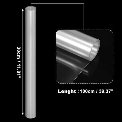 X AUTOHAUX Clear Vinyl Wrap Sheet Car Paint Protection Film Cover Decal Scratch Resistant Self Adhesive Sticker Universal 12"x39"