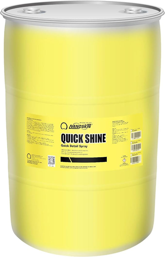 Nanoskin QUICK SHINE Quick Detail Spray 30 Gallons - Waterless Detailer Spray for Car Detailing | Deep Gloss Car Wax Booster & Clay Lubricant | Removes Dust, Smudges, Fingerprints & Other Contaminants