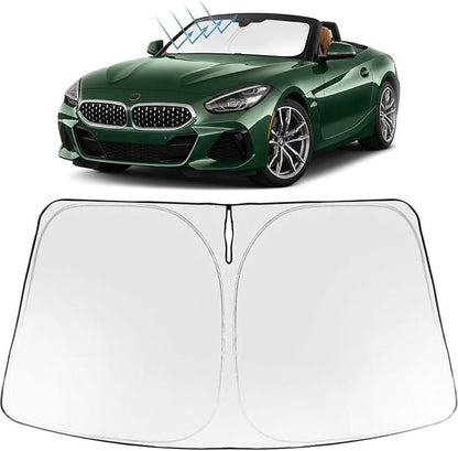 Proadsy Windshield Sun Shade for BMW Z4 2019-2026 Foldable Front Sunshade Protector Sun Visor Blocks UV Rays Keep Car Cooler Accessories