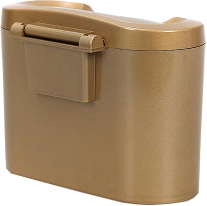 Yolu Car Auto Trash Can Plastic Bins Car Trash Bags Hanging Universal Traveling Portable Vehicle Trash Rubbish Bin Car Garbage Can Waterproof Non-Slip Rubber Trash Bins for Office Bathroom Silver