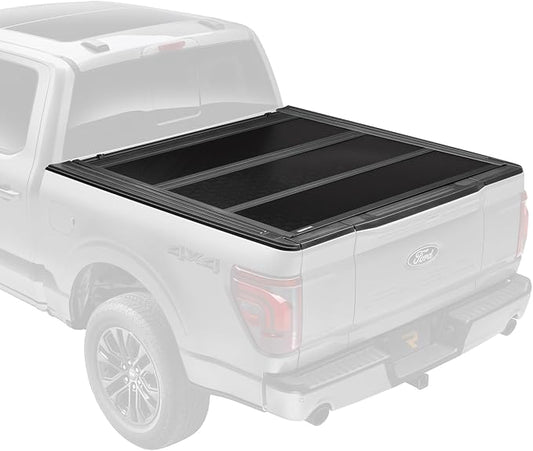 RealTruck UnderCover Flex Hard Folding Truck Bed Tonneau Cover | FX21004 | Fits 2004 - 2014 Ford F-150 6' 7" Bed (78.8")
