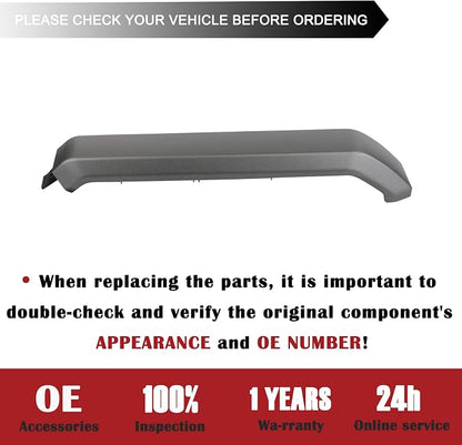 TQPONLY 1 Pcs Interior Inner Door Handle Cover Trim | Compatible with 2015-2020 Ford F150 Truck Accessories Replacement | Front Left Driver Side Door Armrest Pull Handle (Dark Gray)