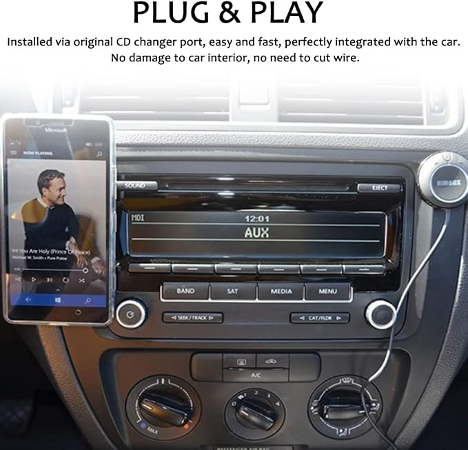 Suzuki Stereo AUX Adapter, Digital Car Input with SD Card, MP3, 3.5mm AUX in, Music Player for Suzuki 1998-2001