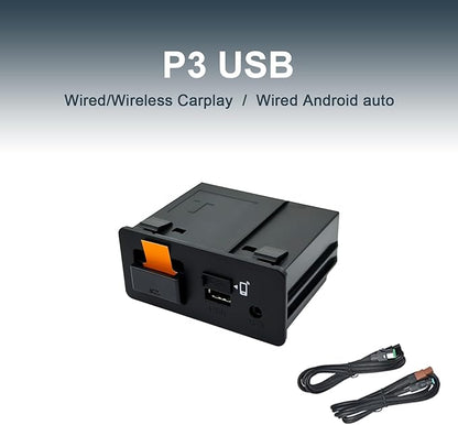 Mazda Wireless CarPlay Retrofit Kit | TK78-66-9U0C OEM USB Hub | Compatible with Mazda 2/3/6/CX-3/CX-5/CX-9/MX-5 (2014-2020) with MZD Connect (P3)