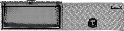 Buyers Products 1701351 Topsider Truck Tool Box, 16x13x72 Inch Diamond Tread Aluminum, Dual Flip-Up Doors, Locking Compression Latches, Weather Resistant, No-Drill Mount, Made in USA