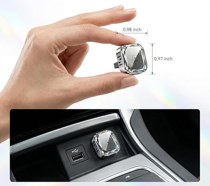 2-in-1 Wireless CarPlay Adapter & Wireless Android Auto Adapter, 5.8GHz Mini Dongle, Converts Factory Wired to Wireless, USB-A/USB-C, Auto Reconnect for Cars 2016+