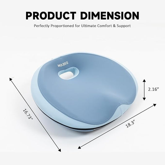 Donut Pillow Seat Cushion with Memory Foam for Tailbone Pain & Sciatica Relief - Ergonomic Hollow Office Chair Pad with Breathable Cover for Home Car Driving