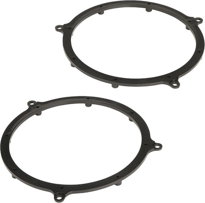 Scosche SAAI651 6.5-6.75” Speaker Adapters Compatible with Select 1996-2006 Audi Vehicles - Adapter Brackets for 6 1/2" to 6 3/4" Car Rear Speakers - Sold in Pairs - Does Not Fit 5.25", 6" or 6X9"