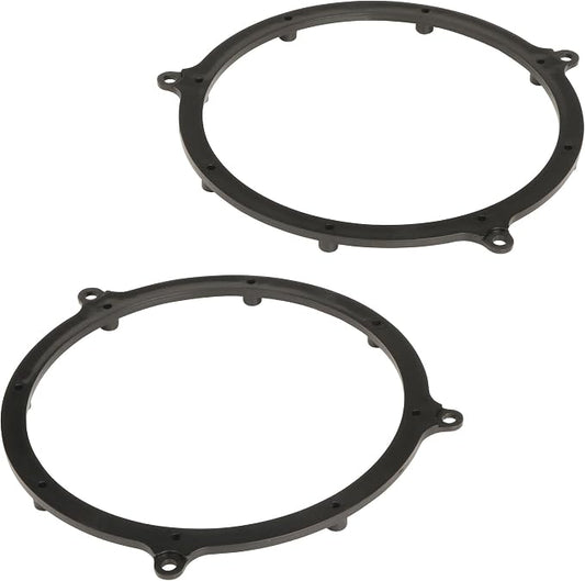 Scosche SAAI651 6.5-6.75” Speaker Adapters Compatible with Select 1996-2006 Audi Vehicles - Adapter Brackets for 6 1/2" to 6 3/4" Car Rear Speakers - Sold in Pairs - Does Not Fit 5.25", 6" or 6X9"