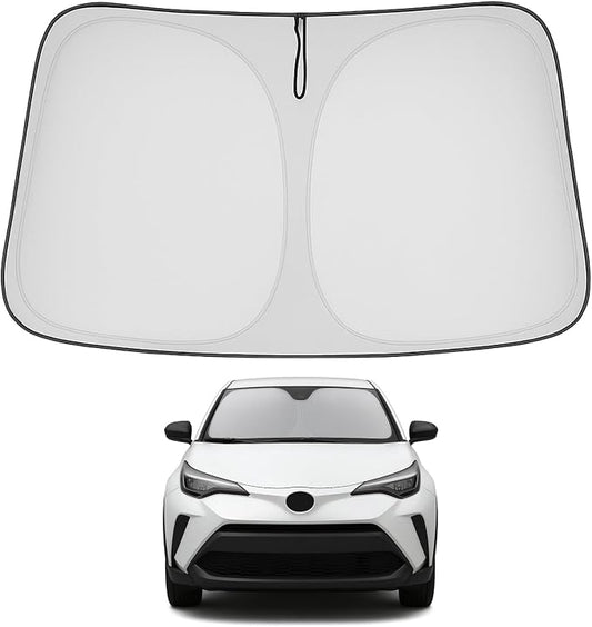 Proadsy 2026 Upgrade Front Windshield Sun Shade Foldable Sunshade Protector Custom Fit 2018-2023 CH-R C-HR CHR, XLE Premium CUV Winter Accessories