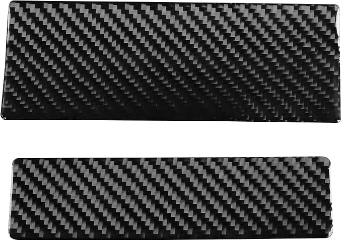 NVCNX Real Premium Carbon Fiber for Toyota 2nd Gen Tacoma Accessories 2005-2015 2006 2007 2008 2009 2010 2011 2012 2013 2014 Center Console Organizer Insert Mat Cover Interior Trim Sticker Decal 2PCs