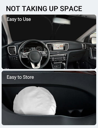 Proadsy 2026 Upgrade Front Windshield Sun Shade Foldable Sunshade Protector Custom Fit 2017-2022 Kia Kia Sportage GT-Line GT Sedan Accessories