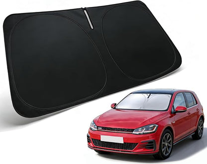 Windshield Sun Shade for 2013-2018 Volkswagen Golf Mk7 Accessories | Front Window Sun Visor Protector & Heat Shield, 240T Sunshade Protection Blocks UV Rays Keep Your Car Cooler