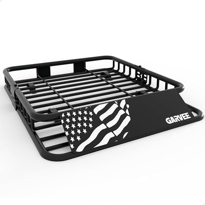 GarveeLife 51 in x 36 in Universal Roof Rack Carrier Basket, 200 LBS Capacity Rooftop Cargo Rack, Car Top Luggage Holder Basket Heavy Duty for SUVs, Trucks, Vehicles