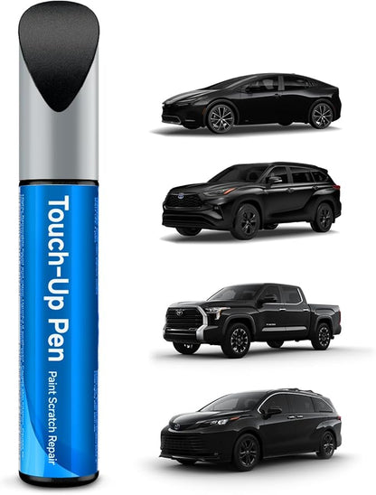 218 Attitude/Midnight Black Metallic Touch Up Paint Compatible with Toyota Exact Match Touch Up Paint Car Scratch Repair