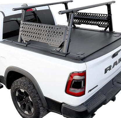Syneticusa MR Retractable Truck Bed Cover with Rack Panels for Ford F-150 2004–2026 | 5.5' (67”) Short Bed | Aluminum Hard Retractable Tonneau Cover | One-Person Installable | Waterproof, Low-Profile