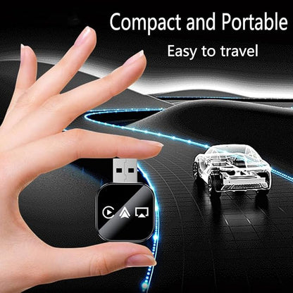 Wireless Carplay Mirror Link Adapter, 2026 Upgrade 3 in 1 auto Adapter with 2.4/5ghz WiFi & Bluetooth 5.0, Instant Wired to Wireless Conversion Plug & Play for Carplay,AirPlay (B, for iPhone)