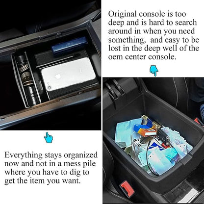 Center Console Organizer Compatible with Subaru Legacy Outback 2015 2016 2017 2018 2019 ABS Console Tray Armrest Storage Box Console Insert Organizer Glove Pallet