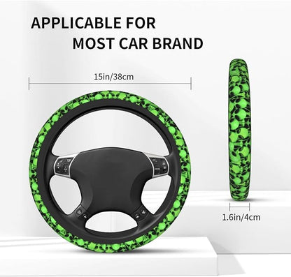 Alien Steering Wheel Covers Non Slip Neoprene Universal 15 Inch Steering Wheel Protector Car Cover for Men Women