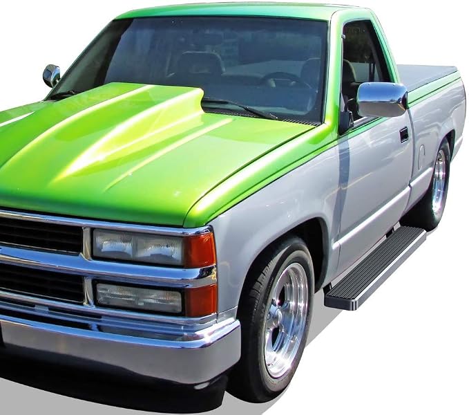 APS Running Boards 6 inches Compatible with Chevy GMC CK 1988-1998 Regular Cab & Chevy Tahoe 95-99 2Dr & GMC Yukon 92-99 2Dr (Exclude ZR2) 304 Stainless Steel (Nerf Bars Side Steps Side Bars)