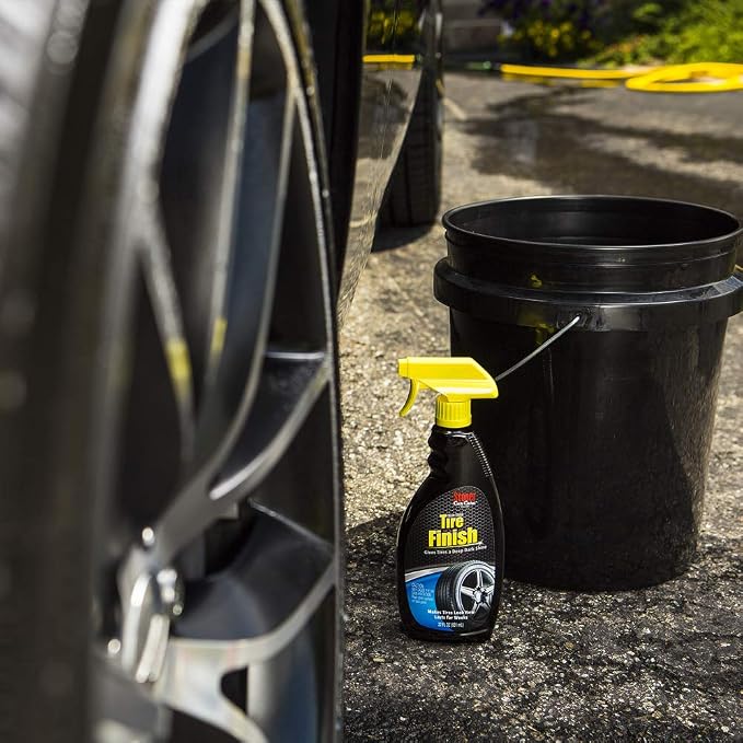 Stoner Car Care 92044 More Shine Tire Finish – Tire Shine Spray Restores Deep Matte Black Finish with Long-Lasting Rain-Resistant Protection, Dry-to-Touch – 22 fl oz (Pack of 1)
