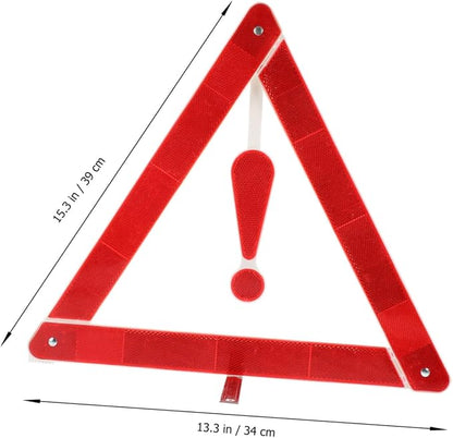 2pcs Car Safety Triangle Road Safety Kit Auto Warning Sign Material and Easy Installation