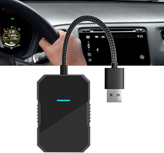 Adapter, Wired to Wirele ss Adapter for for Android Auto Stable Connection Plug and Play Car Wirel ess Converter
